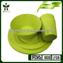 Biodegradable eco friendly bamboo fiber tableware sets